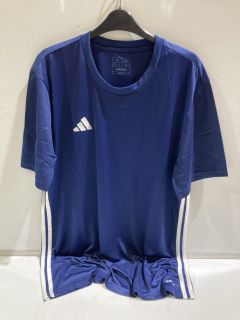 ADIDAS T SHIRT SILK COLOUR BLUE SIZE XL