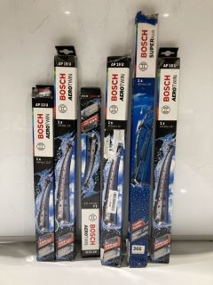 AN ASSORTMENT OF ITEMS TO INC BOSCH AERO TWIN WIPER BLADES