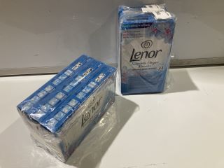 BOX OF ASSORTED ITEMS TO INC LENOR TUMBLE DRYER SHEETS