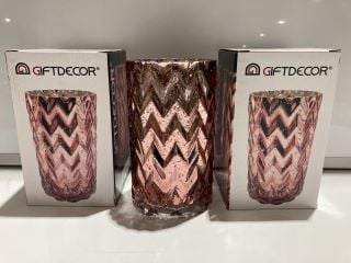 3 X GIFTDECOR CANDLE HOLDER