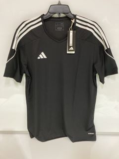 MENS SLIM FIT ADIDAS SPORTS T SHIRT BLACK SIZE L