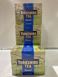 BOX OF ASSORTED ITEMS TO INC YORKSHIRE TEA 160 BAGS