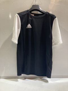 ADIDAS BLACK CLIMALITE T-SHIRT SIZE 13/14Y