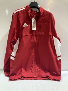 ADIDAS RED TRACK TOP SIZE M