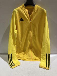 ADIDAS YELLOW TRACK TOP SIZE M