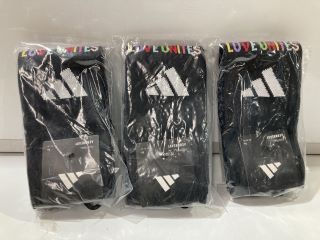 BOX OF ITEMS TO INCLUDE ADIDAS FOOTBALL AEROREADY SOCKS SIZE: EXTRA SMALL