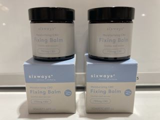 4 X SIXWAYS MOISTURISING FIXING BALM