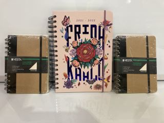 QTY OF ITEMS INC VESTA CUADERNO NOTEBOOK