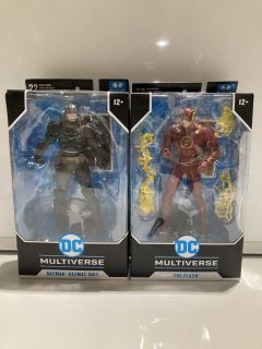 QTY OF DC MULTIVERSE TOYS INCLUDING BATMAN AND THE FLASH