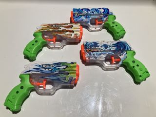 4X CHILDRENS MINI XSHOT WATERGUNS