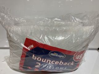 SILENTNIGHT BOUNCEBACK SOFT SILK FABRIC PILLOWS