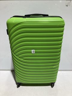 DUNELM ELEMENTS HARD SHELL SUITCASE, LARGE, GREEN