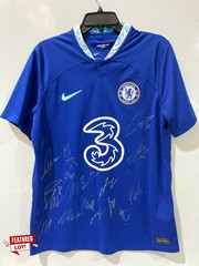 CHELSEA FC 22-23 SEASON SIGNED HOME SHIRT SIZE M, WITH CERTIFICATE OF AUTHENTICATION.