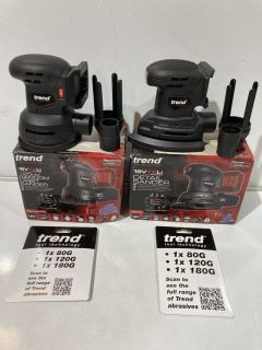 2 TREND T18S 125MM RANDOM ORBIT SANDER TOTAL RRP £120