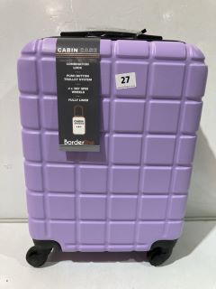 BORDERLINE CABIN CASE WITH COMBINATION LOCK 52X35X20CM LILAC