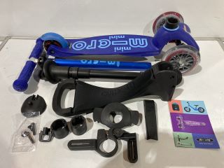 MICRO MINI 3-IN1 DELUXE PLUS CHILDRENS SCOOTER BLUE RRP £110