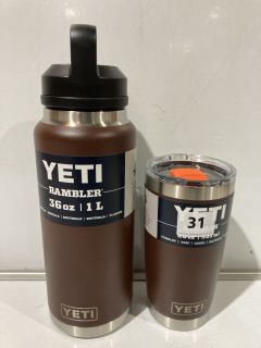 QTY OF ITEMS TO INCLUDE YETI RAMBLER 1L AND YETI RAMBLER 591ML