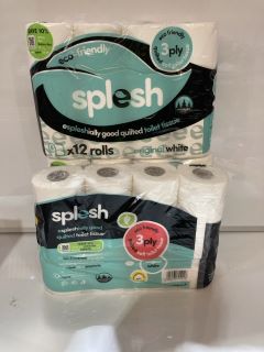 3 SPLESH ECO-FRIENDLY 3 PLY TOILET TISSUE 12PK