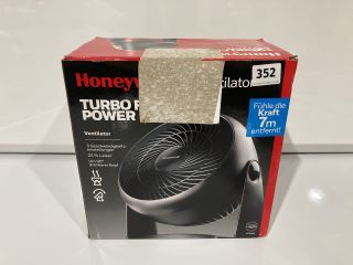 HONEYWELL TURBO FORCE AIR CIRCULATOR FAN HT900E1