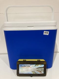 COOL BOX BY ATLANTIC, TO ALSO INCLUDE PLUSINNO FISHING LURES KIT