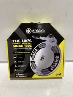 DISKLOK GOLD EDITION STEERING LOCK, SMALL RRP £149.99