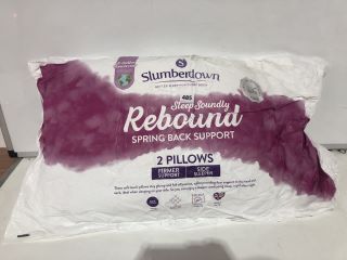 SLUMBERDOWN SPRING BACK SUPPORT PILLOWS 2 PILLOWS