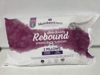 SLUMBERDOWN SPRING BACK SUPPORT PILLOWS 2 PILLOWS