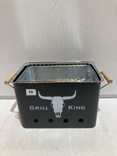 GEEZY GRILL KING PORTABLE CHARCOAL BBQ GRILL 32X20X20CM