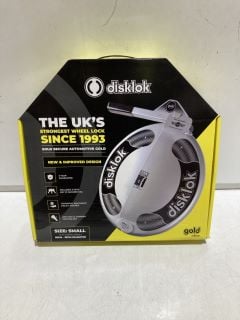 DISKLOK GOLD EDITION STEERING LOCK, SMALL RRP £149.99