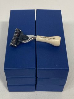 7 X TRUEFITT & HILL SMALL TRAVEL RAZORS IN IVORY- COMBINED RRP - £532 (PLEASE NOTE: 18+YEARS ONLY. ID MAY BE REQUIRED): LOCATION - A*