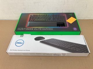 DELL WIRELESS KEYBOARD & MOUSE TO ALSO INCLUDE RAZER HUNTSMAN ELITE OPTO-MECHANICAL GAMING KEYBOARD: LOCATION - C6