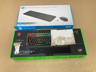 RAZER HUNTSMAN V2 OPTICAL GAMING KEYBOARD TO ALSO INCLUDE HP 230 WIRELESS MOUSE & KEYBOARD COMBO: LOCATION - C6