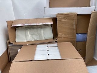 QTY OF ASSORTED ITEMS TO INCLUDE BOX OF SELPAK Z-FOLD DISPENSER TOWELS: LOCATION - C13