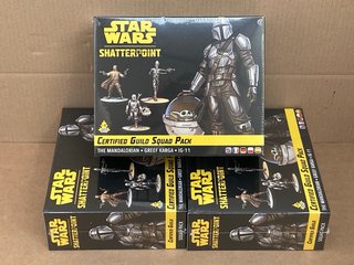 3 X STAR WARS SHATTERPOINT CERTIFIED GUILD SQUAD PACKS - COMBINED RRP £130.00: LOCATION - C15