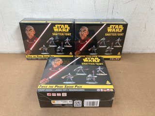 3 X STAR WARS SHATTERPOINT TWICE THE PRIDE SQUAD PACKS - COMBINED RRP £120.00: LOCATION - D15