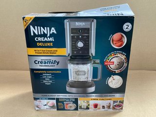 NINJA CREAMI DELUXE 10 IN 1 ICE CREAM & FROZEN DRINK MAKER - RRP £249.99: LOCATION - D13