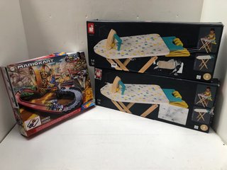 2 X JANOD IRONING BOARD PLAY SET TO INCLUDE HOT WHEELS MARIO KART: LOCATION - A0