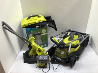 RYOBI CORDED LAWN MOWER TO INCLUDE BESTWAY FILTER PUMP: LOCATION - A1