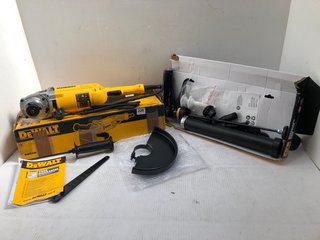 DEWALT CORDED ANGLE GRINDER TO INCLUDE ROUGHNECK ULTIMATE MORTAR GUN: LOCATION - A4