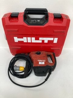 HILTI TE 50-AVR 110V ROTARY HAMMER - RRP £320.00: LOCATION - FRONT BOOTH