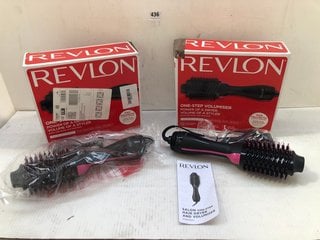 2 X REVLON ONE STEP HAIR DRYER AND VOLUMISER: LOCATION - A14