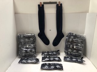 QTY OF FOOTBALL SOCKS IN NAVY - SIZE 6-11: LOCATION - A15