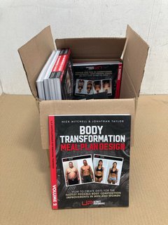 BOX OF BODY TRANSFORMATION MEAL PLAN DESIGN BOOKS BY NICK MITCHELL & JONATHAN TAYLOR: LOCATION - B13