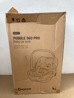 MAXI COSI PEBBLE 360 PRO I-SIZE GROUP 0+/1 CAR SEAT IN ESSENTIAL GRAPHITE - RRP £259.99: LOCATION - B12