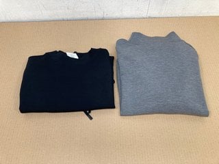 VARLEY BETSY SWEAT TOP IN GREY - UK S TO ALSO INCLUDE VARLEY ALDEN SHORT SLEEVE SWEATSHIRT IN BLACK - UK S - COMBINED RRP £233.99: LOCATION - B10