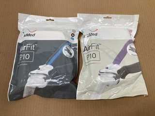 RESMED AIRFIT P10 NASAL PILLOWS MASK SIZE S/M/L TO INCLUDE RESMED AIRT P10 NASAL PILLOWS MASK SIZE XS/S/M - COMBINED RRP £204: LOCATION - B8