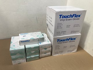 QTY OF TOUCHFLEX VINYL EXAM GLOVES - SIZE L - POWDER FREE: LOCATION - B8