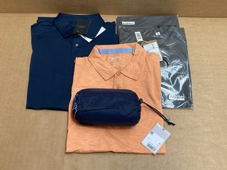 QTY OF ASSORTED MENS CLOTHING TO INCLUDE MOUNTAIN WAREHOUSE ORGANIC HASST II POLO UK SIZE S: LOCATION - B7