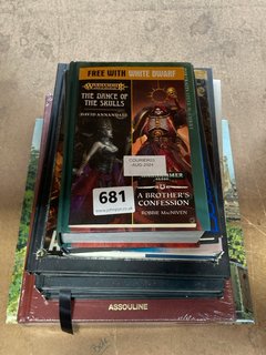 QTY OF ASSORTED BOOKS TO INCLUDE FANTASY WARGAMING GAMES WITH MAGIC & MONSTERS BY MARTIN HACKETT: LOCATION - B7