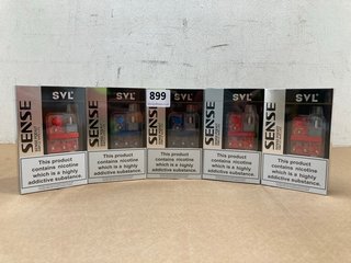 5 X SENSE SVL POD KITS IN RED/BLUE - (PLEASE NOTE: 18+YEARS ONLY. ID MAY BE REQUIRED): LOCATION - D0